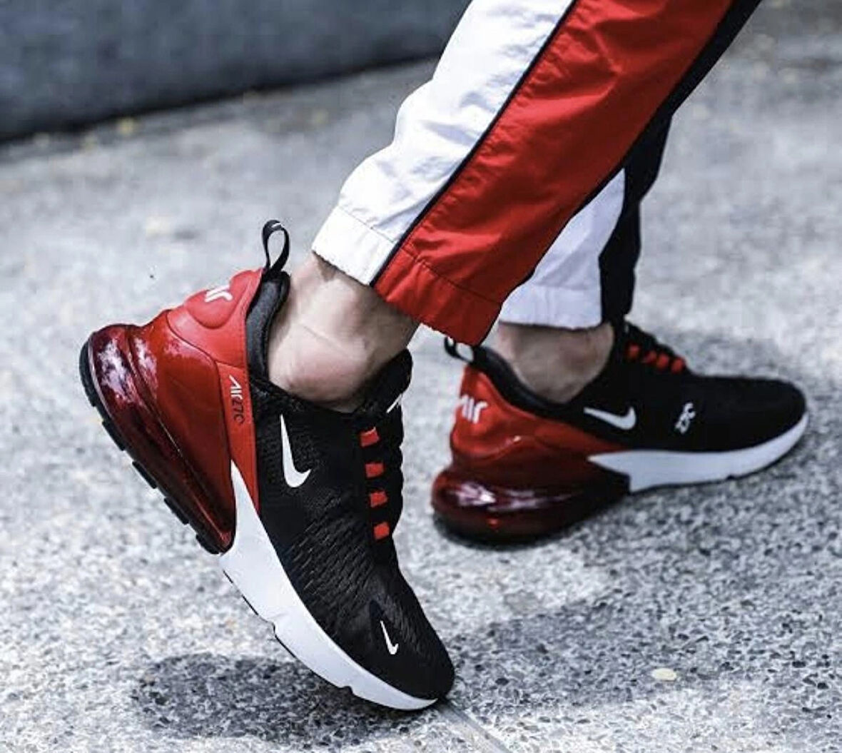 NİKE AİR MAX 270 SİYAH KIRMIZI SNEAKER AYAKKABI