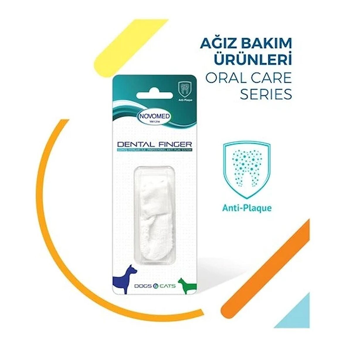 novomed dental finger köpek diş bakım ürünü