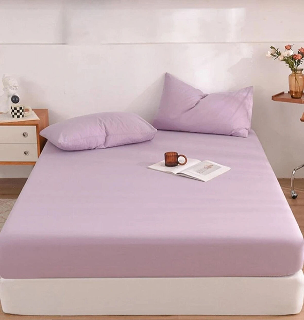 TOTEM Ranforce Pamuklu Yastık Kılıflı Lastikli Çarşaf Takımı Çift Kişilik 160 x 200