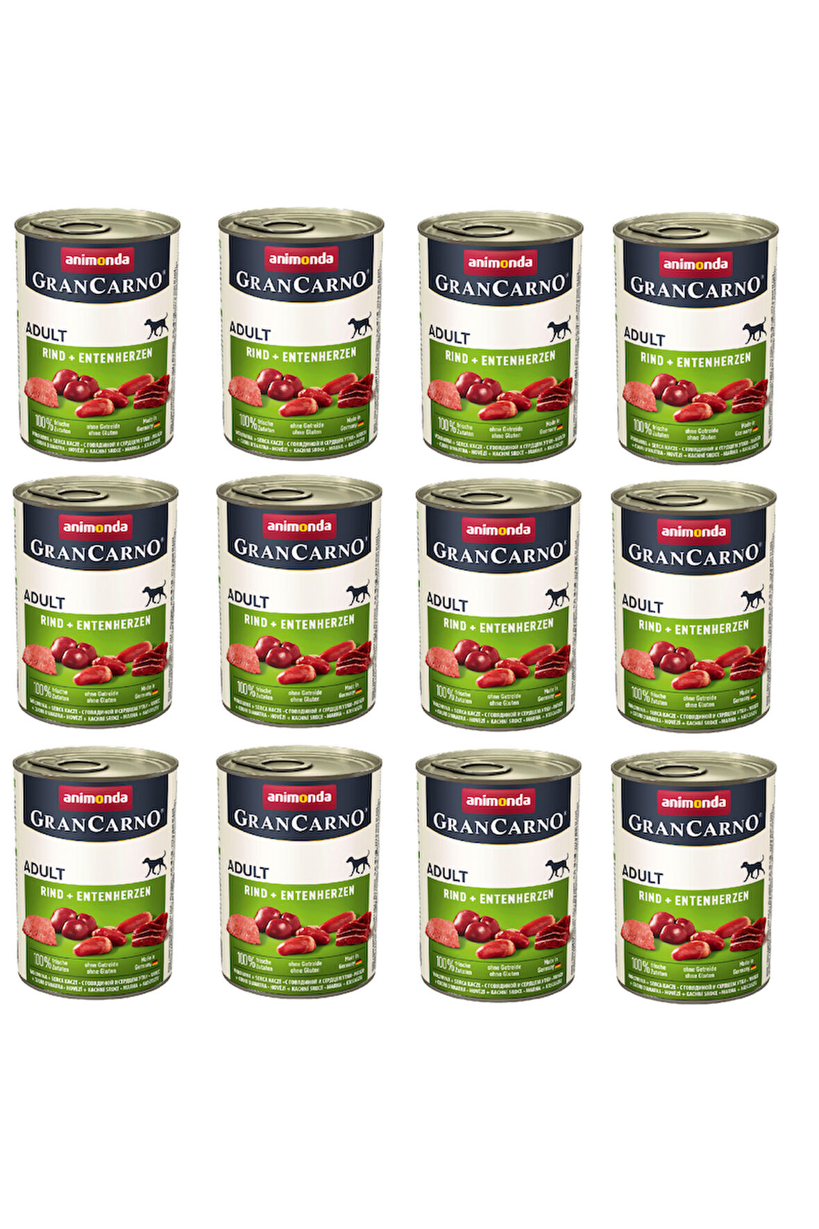 Animonda Gran Carno Sığır ve Ördekli Köpek Konserve 400 Gr. X 12 Adet