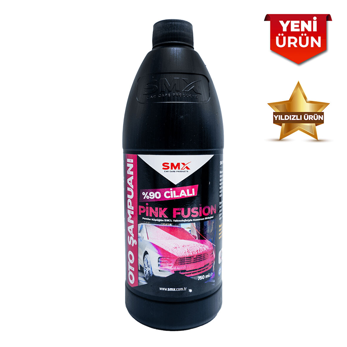 SMX %90 cilalı Pink Fusion Oto Şampuanı 750 ml