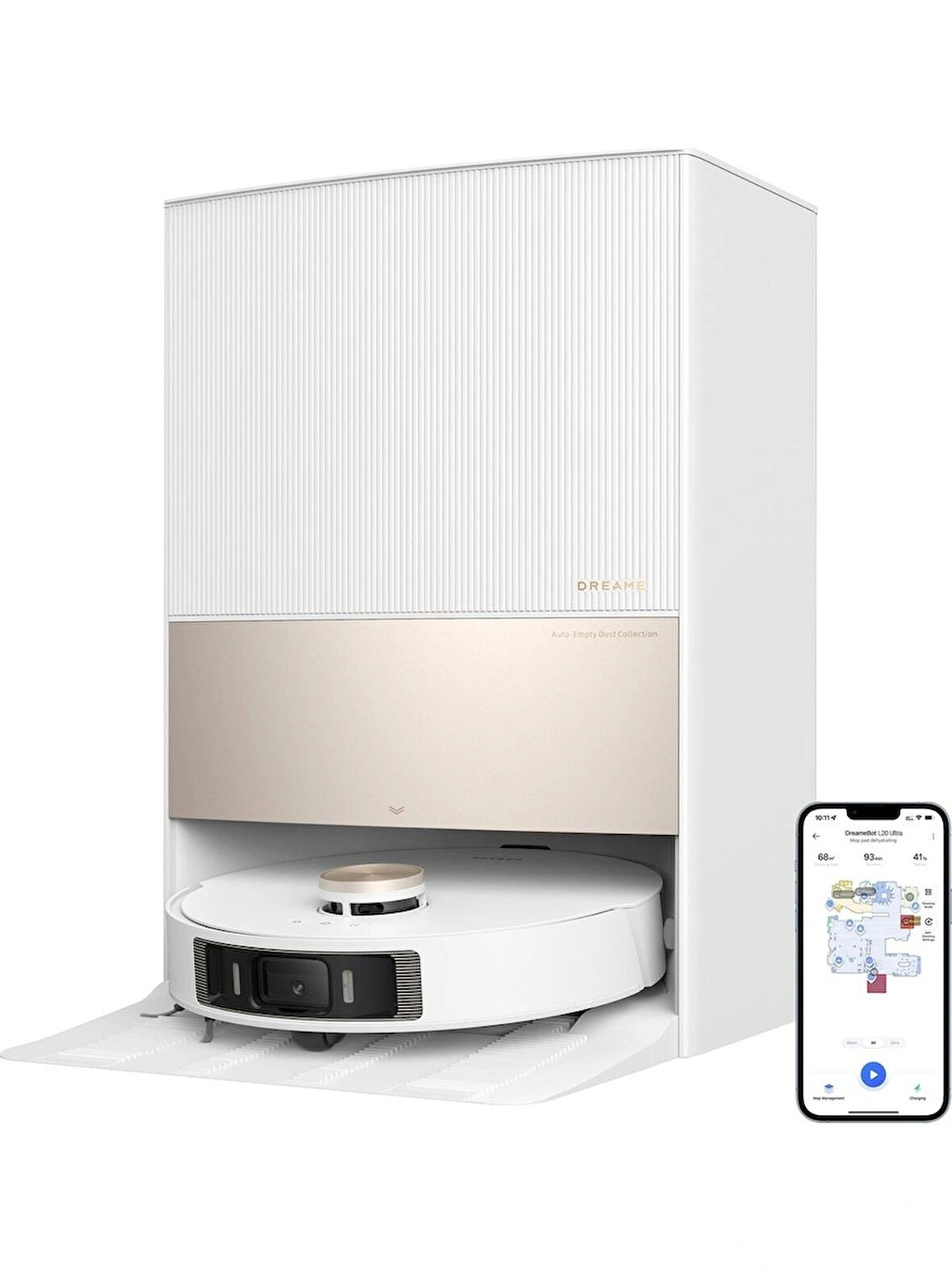 Dreame L20 Ultra Beyaz Çöp Istasyonlu Akıllı Robot Süpürge