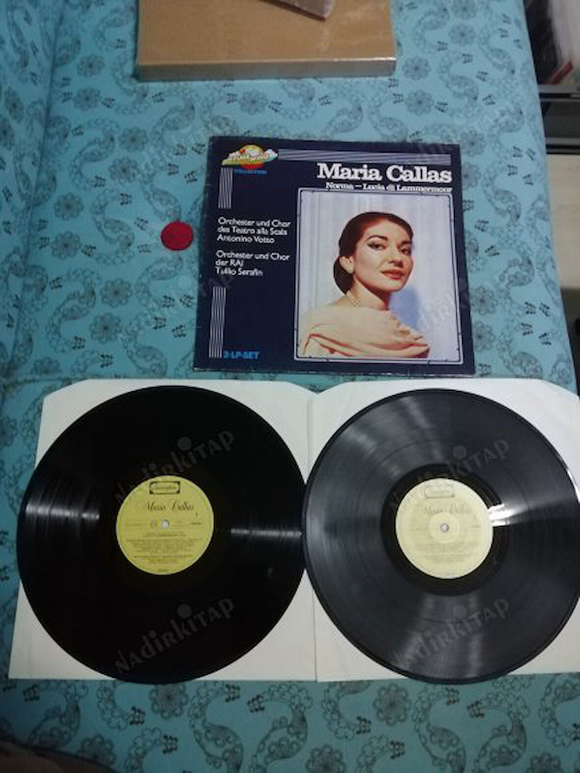 MARIA CALLAS - Norma - Lucia di Lammermoor  - ALMANYA BASIM DOUBLE  LP ALBÜM - 33 LÜK PLAK