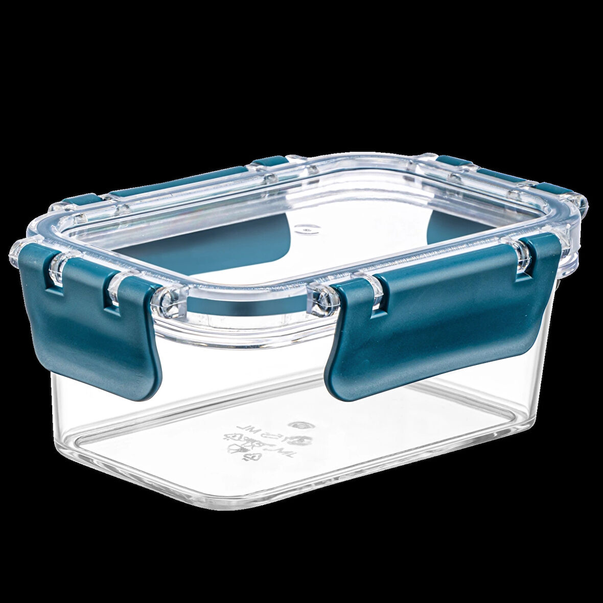 3 Adet Akrilik Saklama Kabı Vakumlu Dikdörtgen Erzak Bakliyat Kabı - 375 Ml