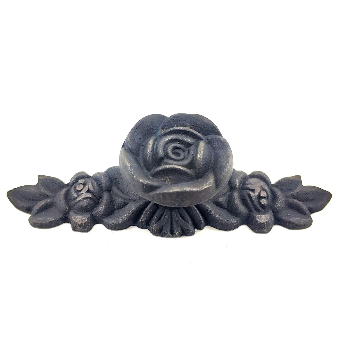 Antika Tarz Dekoratif Pirinç Gül Düğme - 30x100 Mm, Oksit