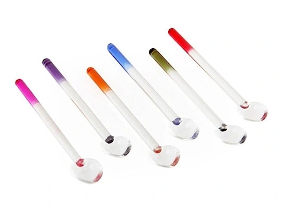 Cam Çay Kaşığı 12 Adet
