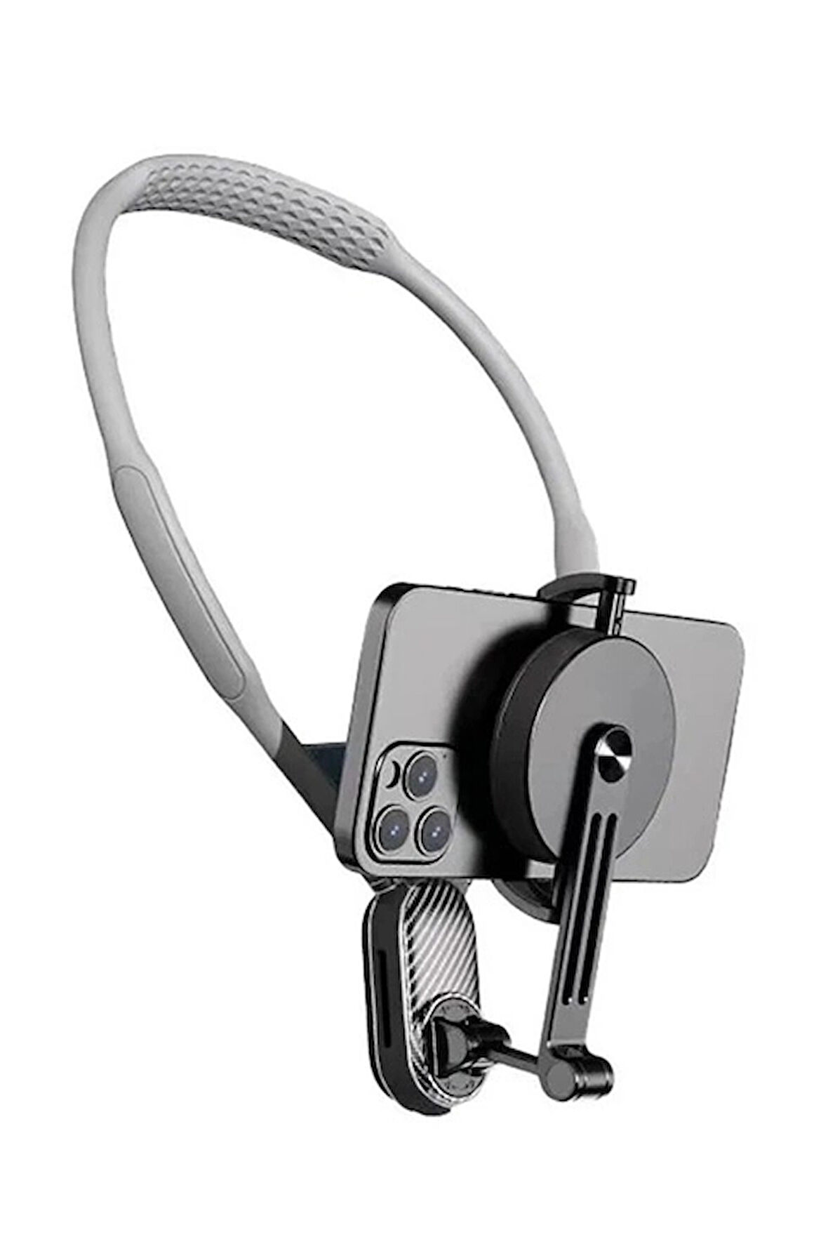 360 Derece Ayarlanabilir Boyun Askılı Manyetik Telefon Tutucu