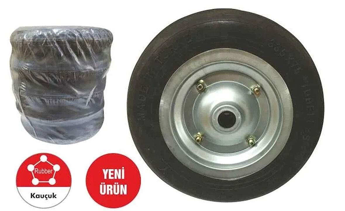 Tkr 002 El Arabası Tekeri Dolgu Teker Bilyalı