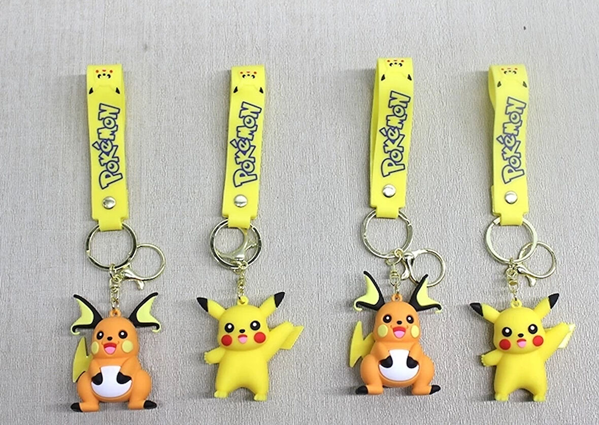 Pikachu Silikon Anahtarlık Alk4252