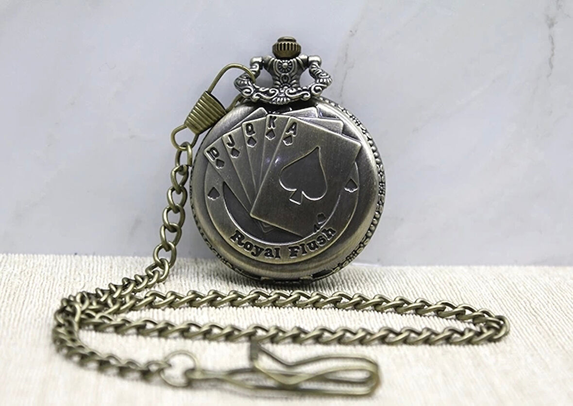 Oyun Kartı Köstekli Saat Alk3876