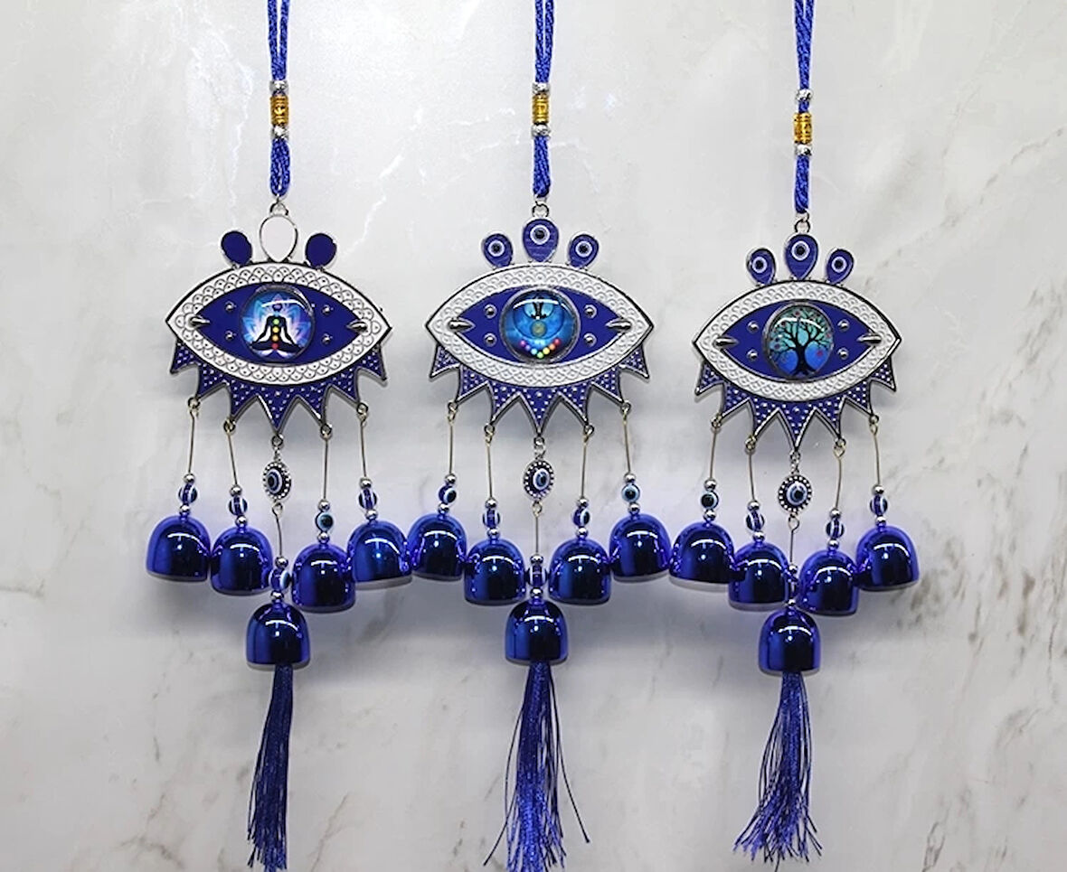 Metal Nazar Boncuğu Çan Alk3494