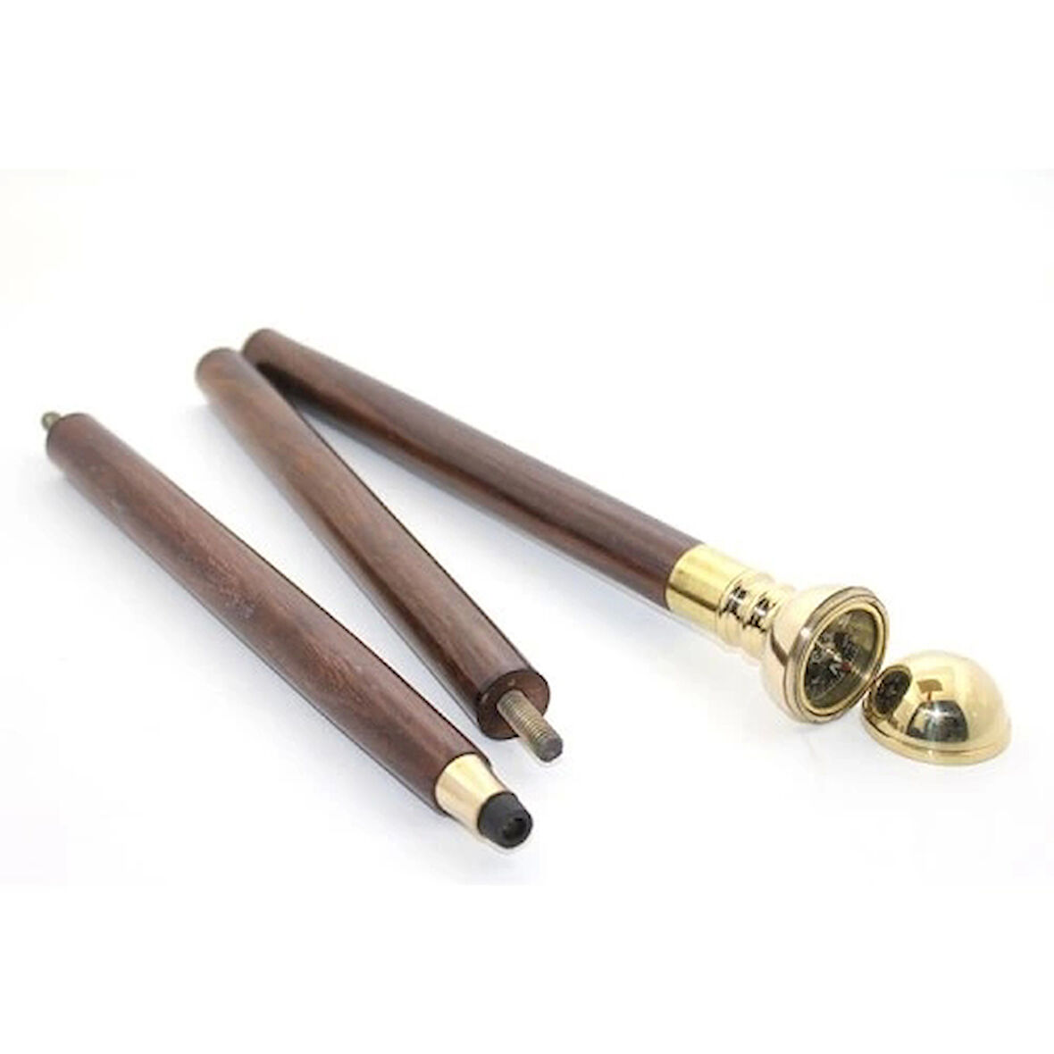 Pirinç Pusulalı Baston Model 2