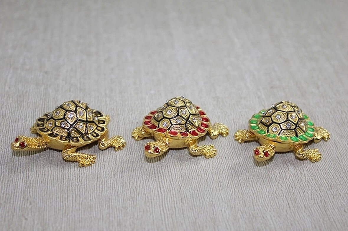 Swaroski Minik Kaplumbağa Figürü Alk3867