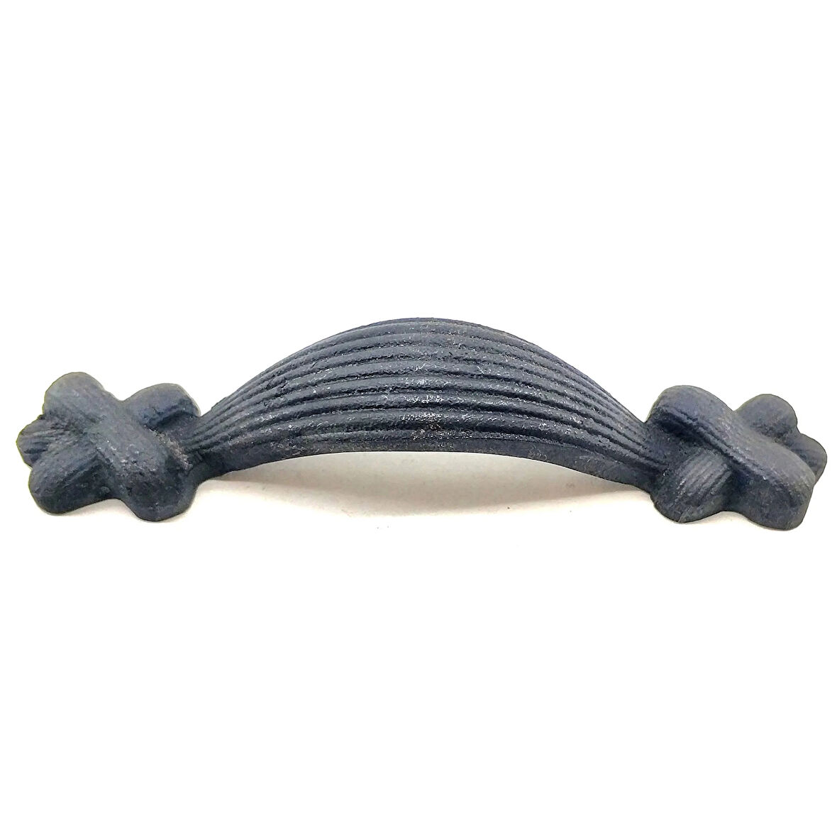 Antika Tarz Dekoratif Pirinç Örgü Mobilya Kulbu - 22x120 Mm, Oksit