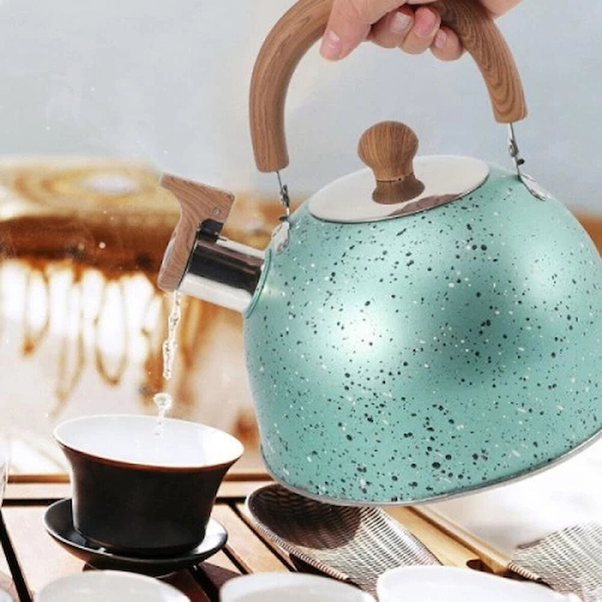 Granit Görünümlü Demlik