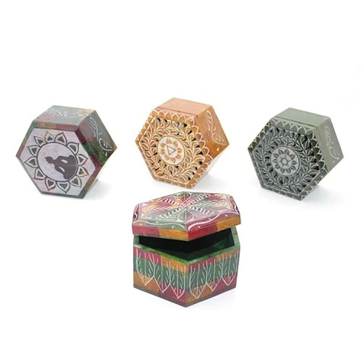 Obsidian Taşı Kutu Model 6