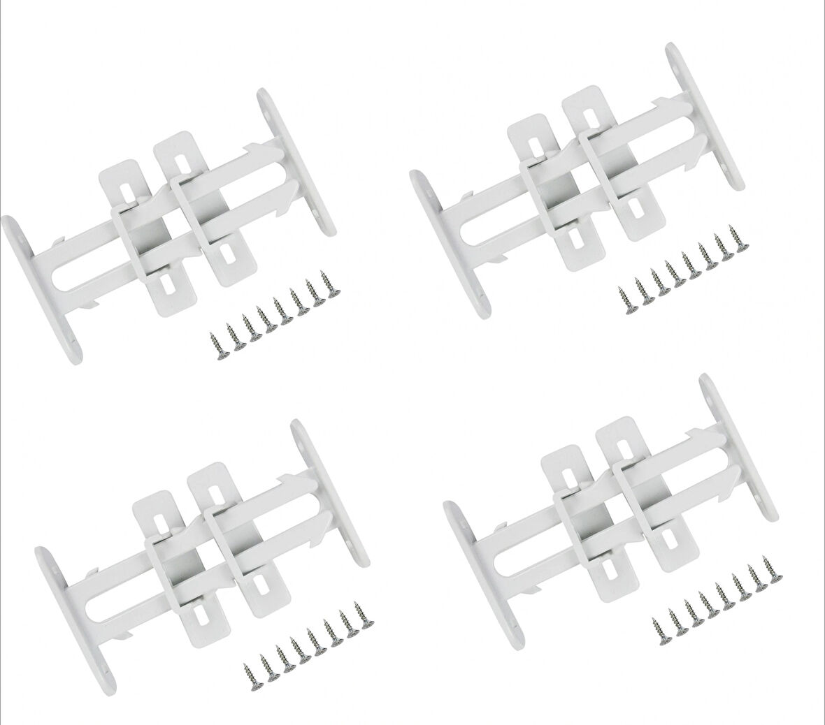 4 Adet Bebek Çocuk Koruma Kilidi - Dolap Çekmece Kilidi Sürgülü Kilit