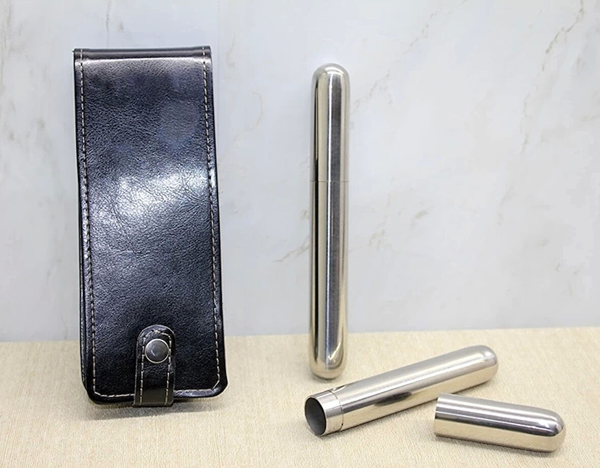 Deri Kilifli Paslanmaz Çelik Matara Alk3890