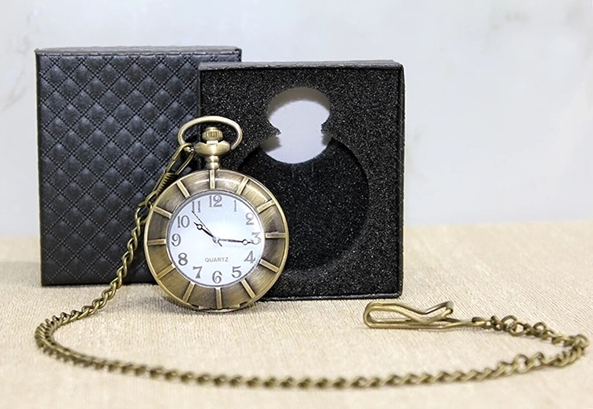 Özel Kutulu Antik Köstekli Saat Alk4684