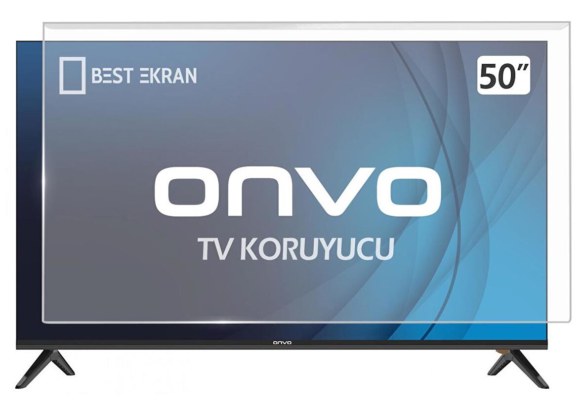 ONVO 50OV6000U TV EKRAN KORUYUCU - Onvo 50" inç 127 Ekran Koruyucu 4K Led Android Smart uyumlu