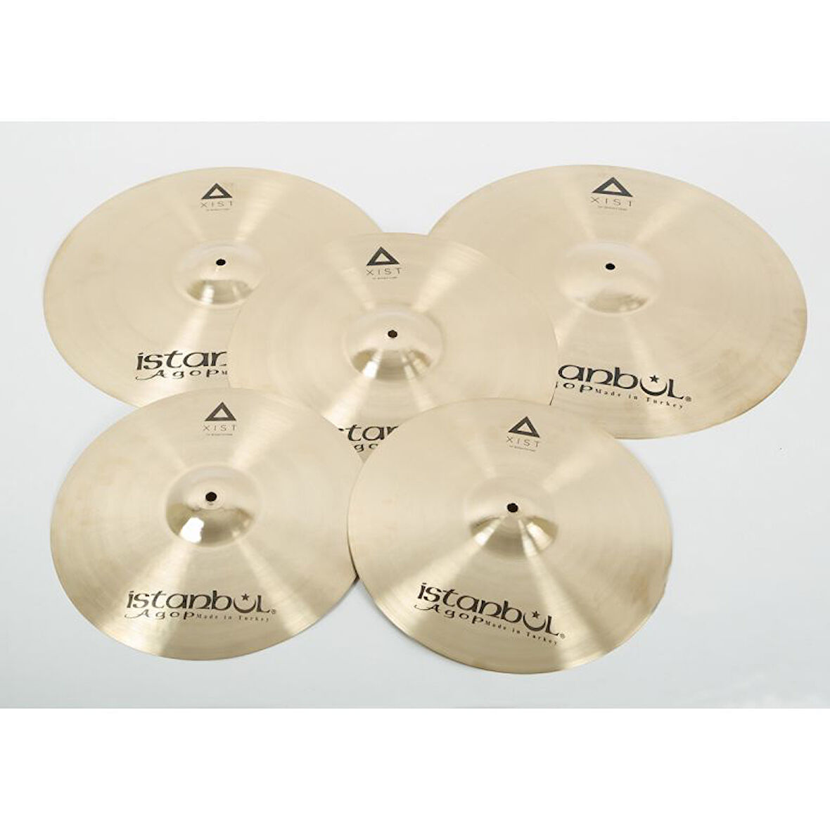 İstanbul Agop XIST Series 3-Pack Cymbal Set Brilliant (Parlak) Zil Seti