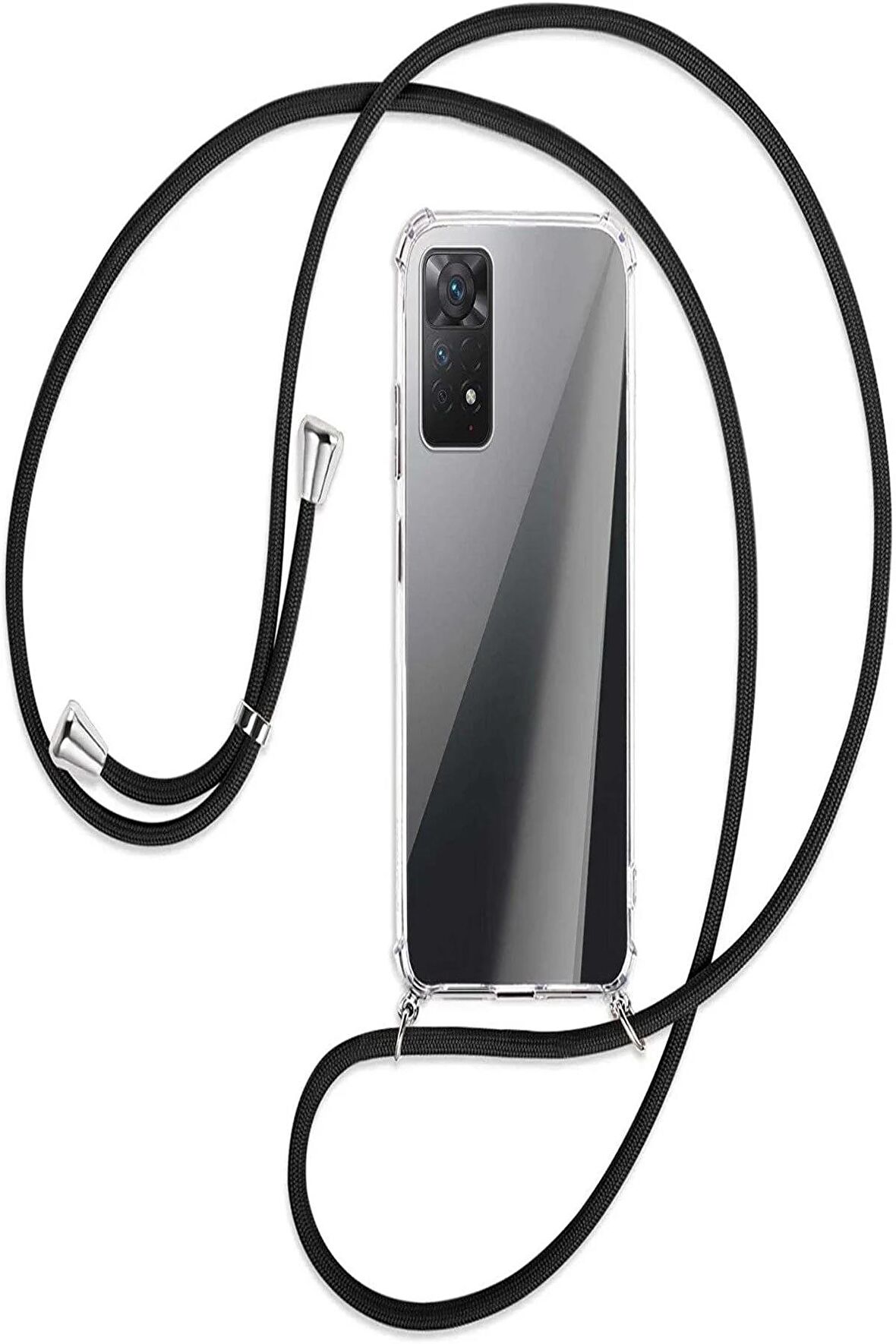 Xiaomi Redmi Note 11s Şeffaf Boyun Omuz Askılı Ipli Kılıf