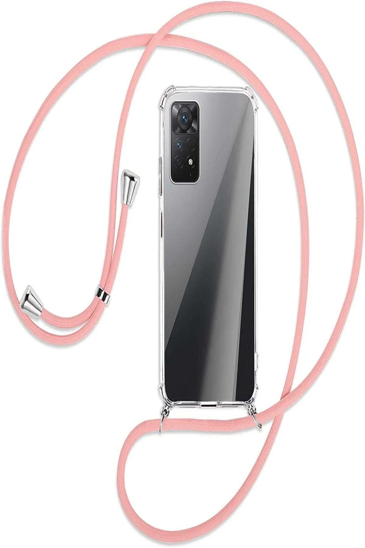 Xiaomi Redmi Note 11s Şeffaf Boyun Omuz Askılı Ipli Kılıf