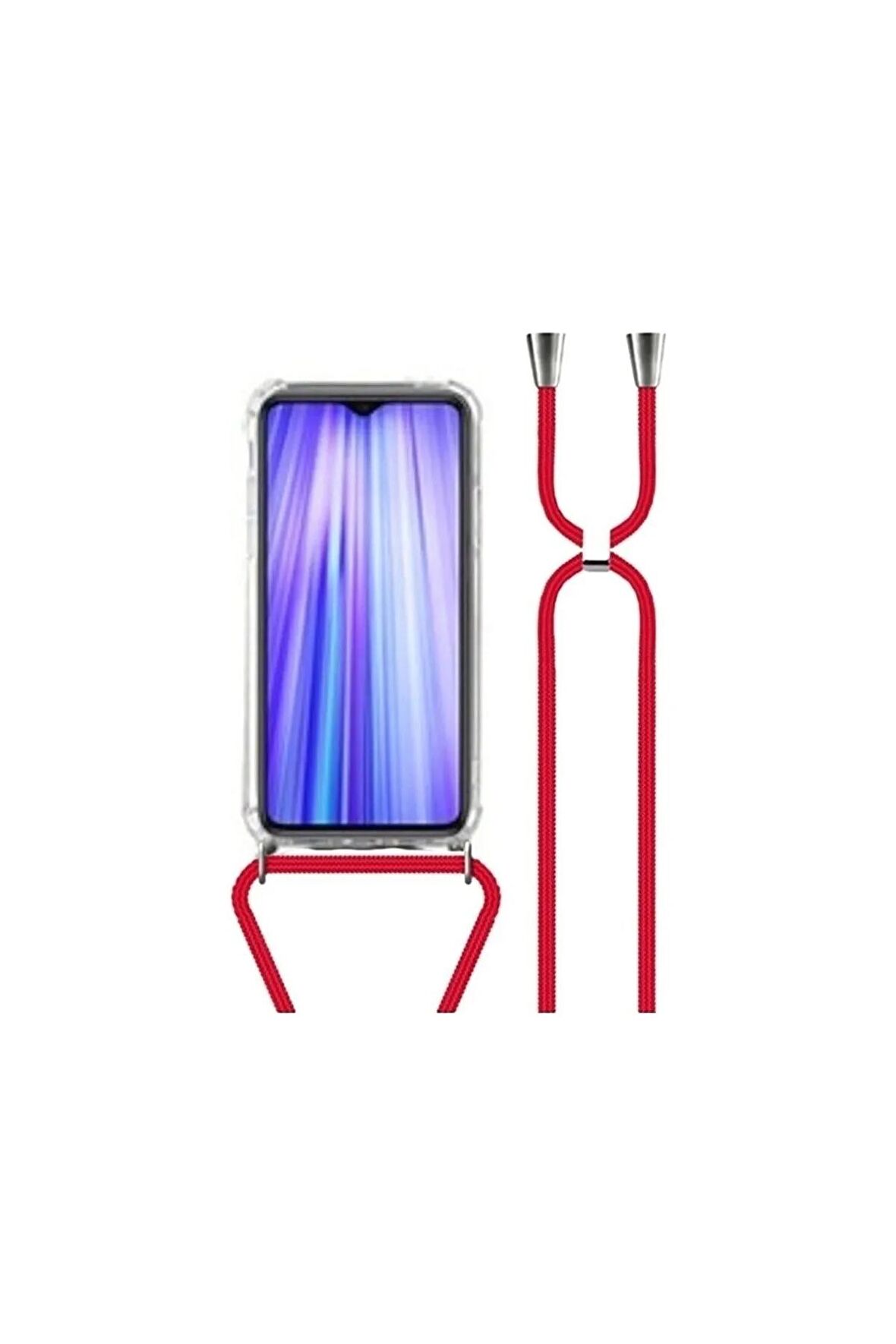 Samsung Galaxy J7 Prime Kılıf Boyun Omuz Askılı Ipli Anti Şok Köşe Korumalı Şeffaf Silikon