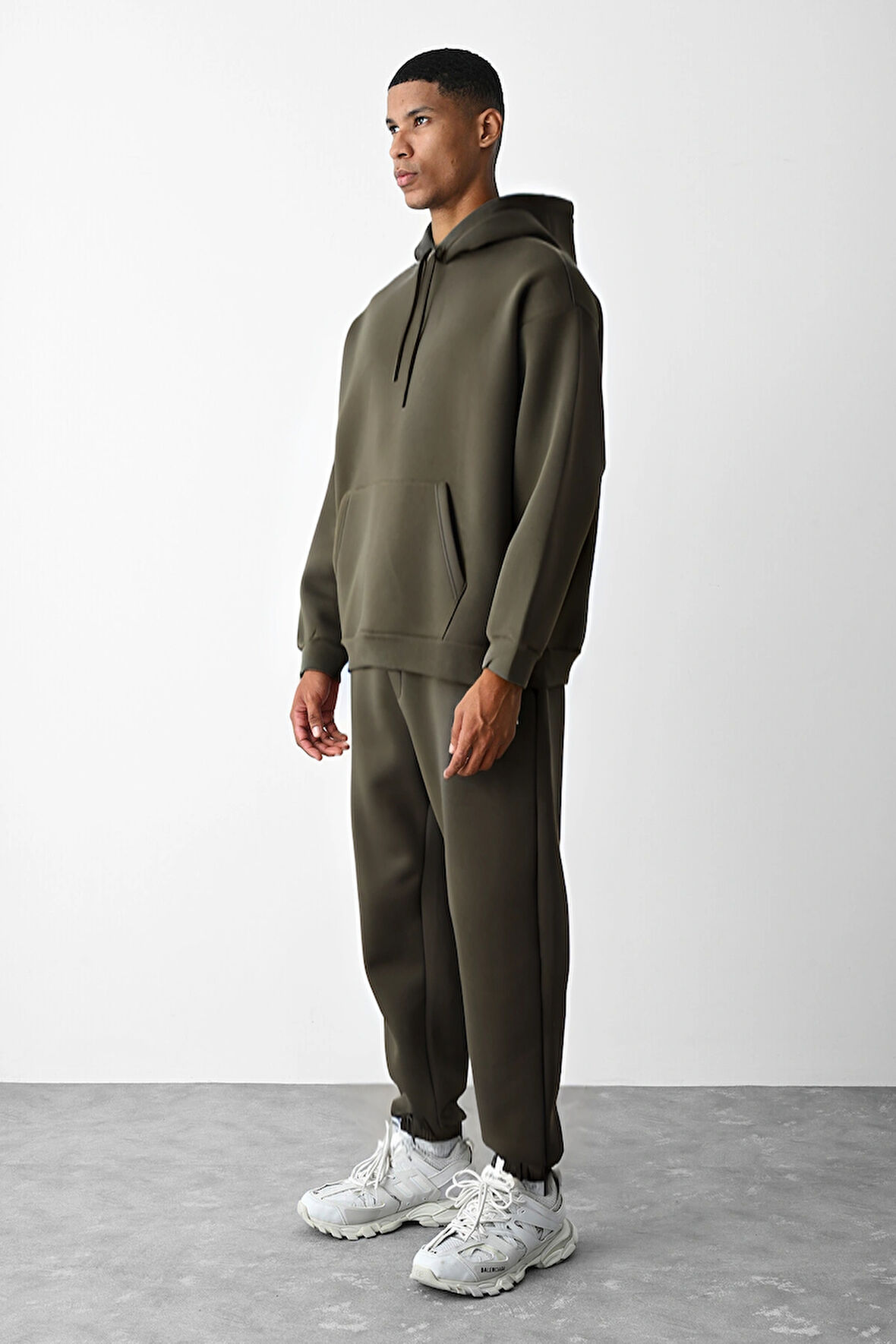 Unisex Oversize 3 İplik Şardonlu Eşofman Takımı – Kışlık