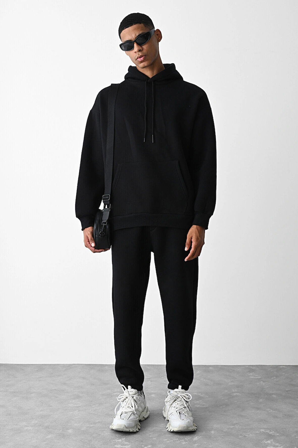 Unisex Oversize 3 İplik Şardonlu Eşofman Takımı – Kışlık