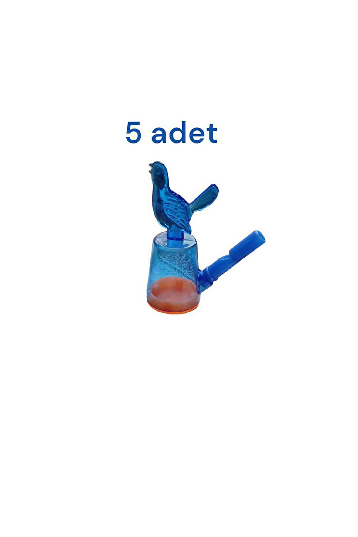 5 adet mavi horoz düdük