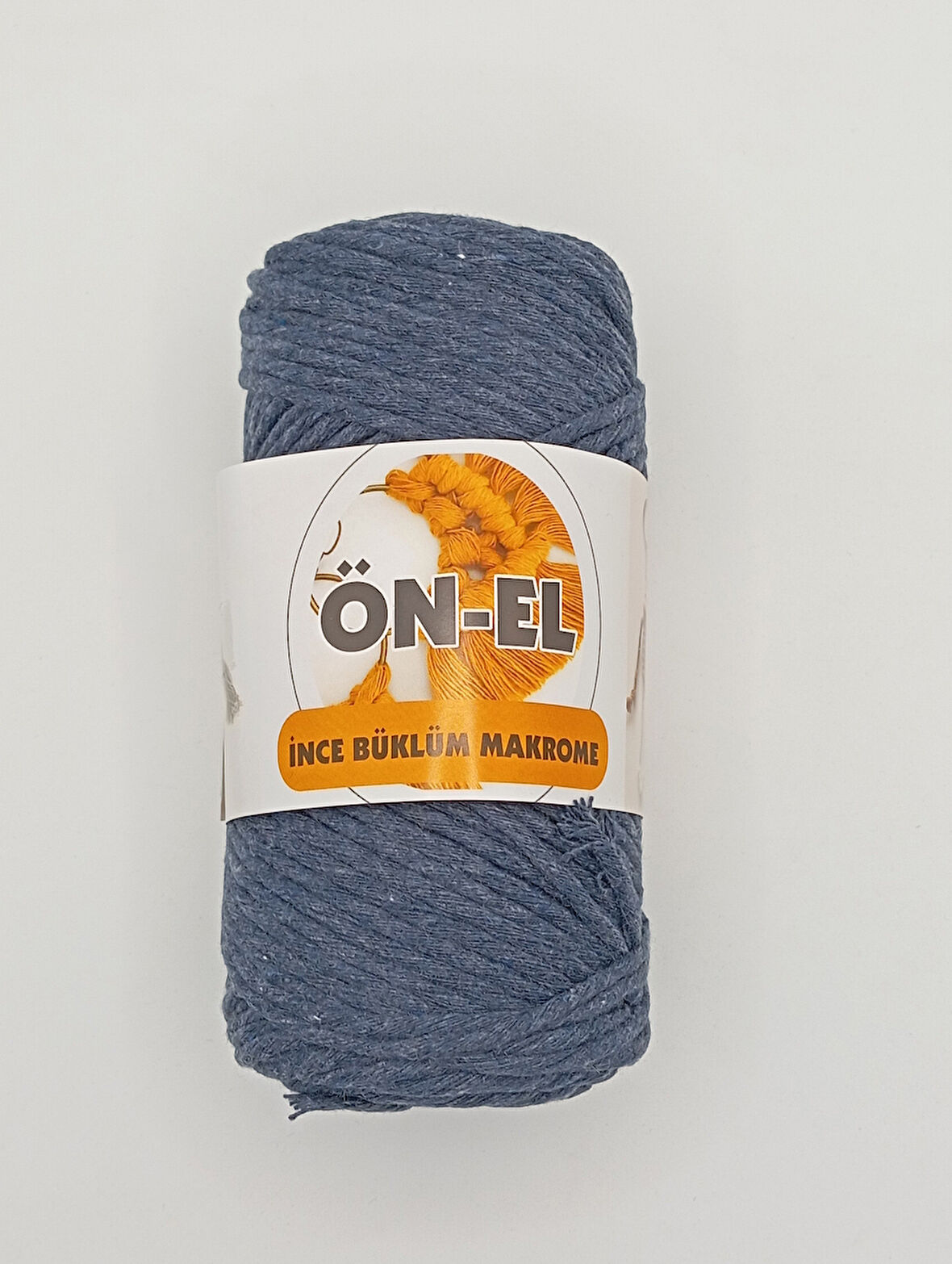 Ön-El Büklüm Taranabilir Makrome İpi - 250 GR - ( Lacivert )