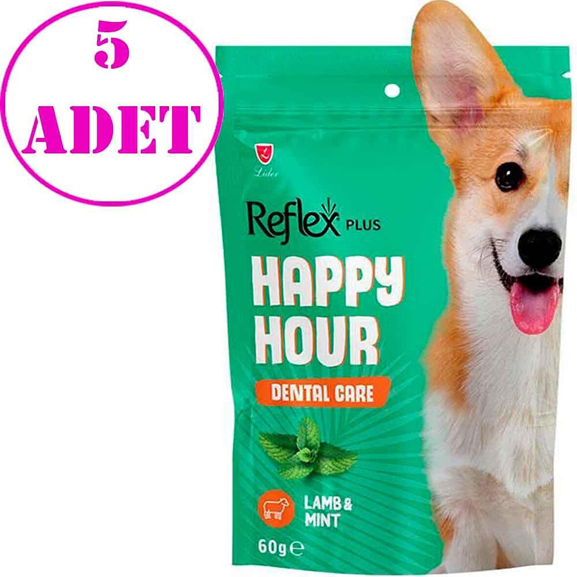 Reflex Happy Hour Dental Care Köpek Ödül 60 gr 5 AD