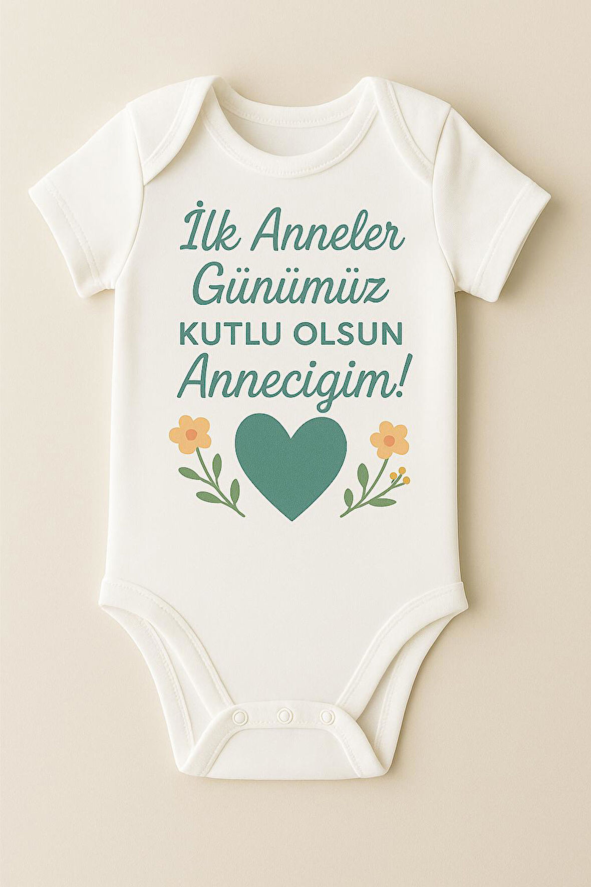 Organik %100 Pamuk Bebek Body Badi Zıbın ZBN507