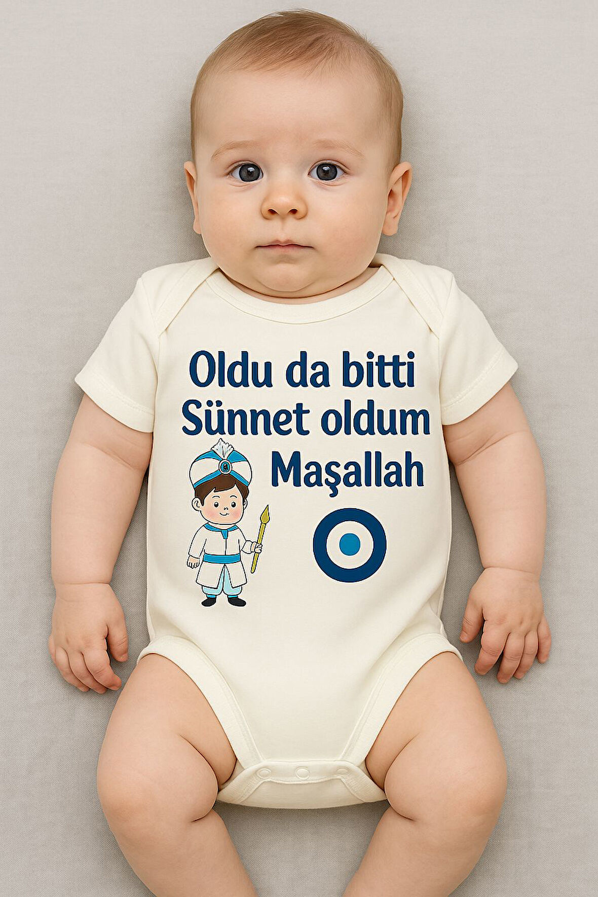 Organik %100 Pamuk Bebek Body Badi Zıbın ZBN482