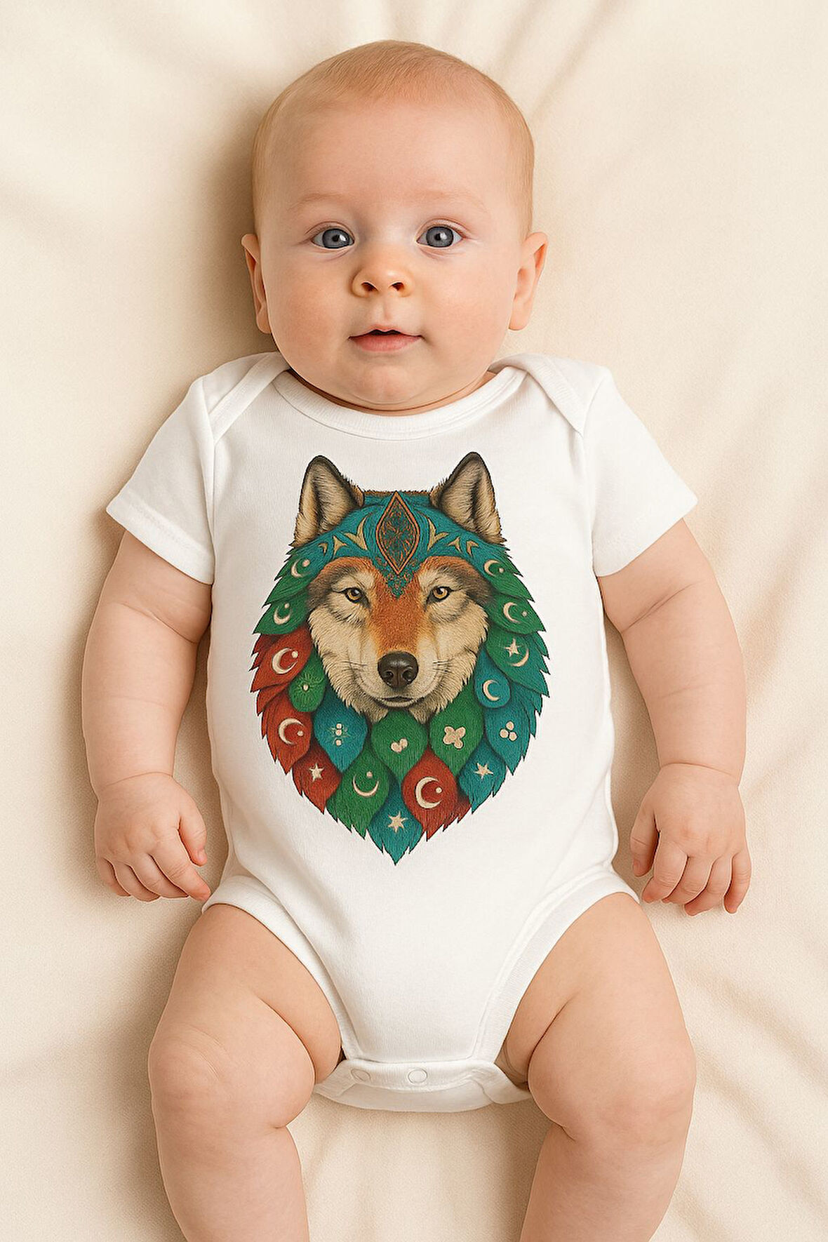 Organik %100 Pamuk Bebek Body Badi Zıbın ZBN531
