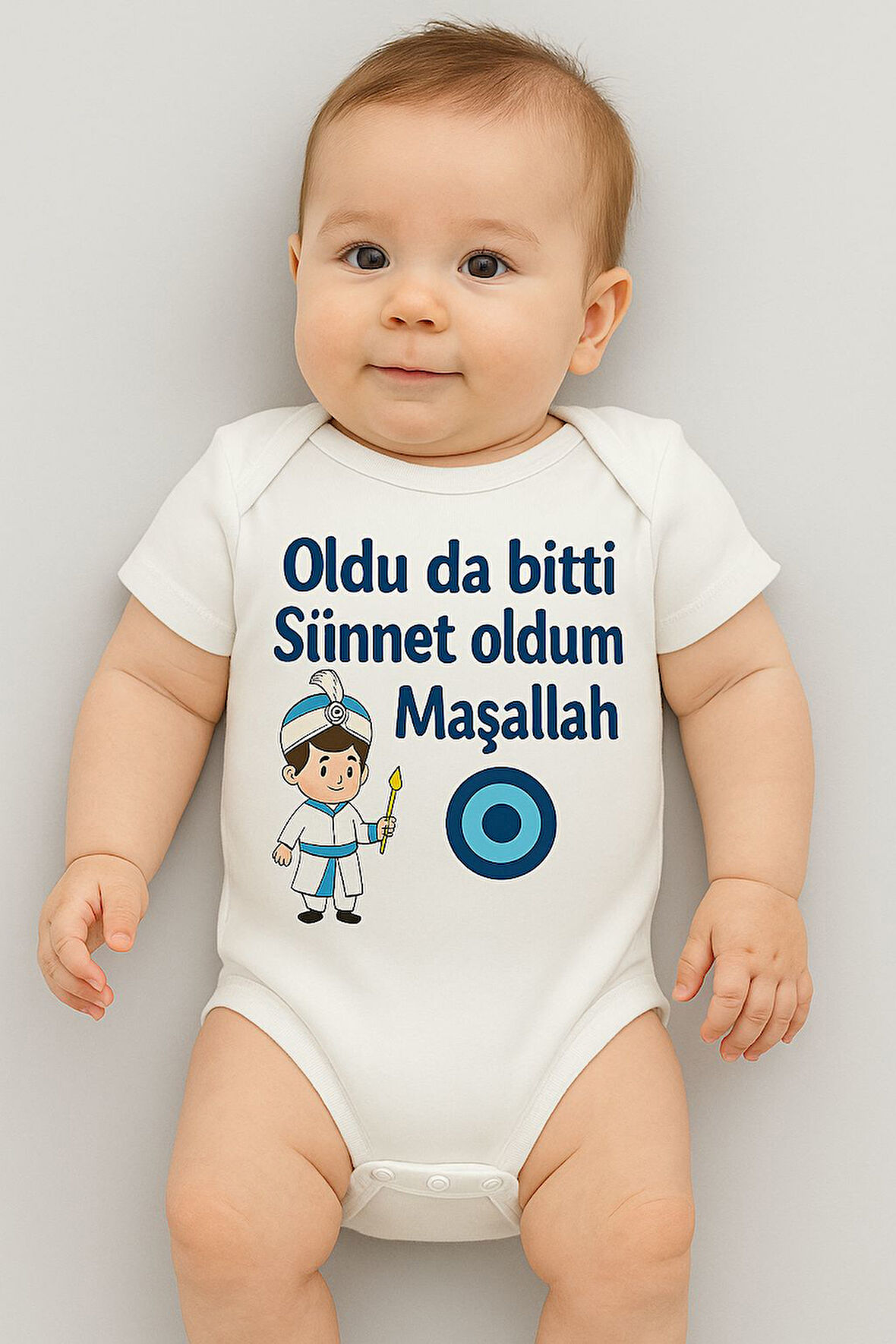 Organik %100 Pamuk Bebek Body Badi Zıbın ZBN487