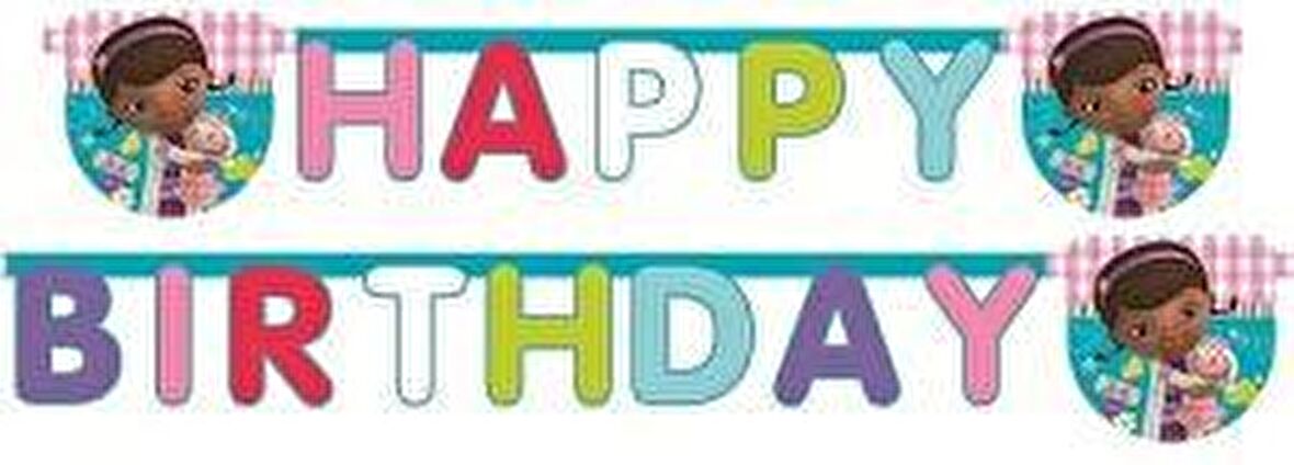 DOC MCSTUFFİNS HAPPY BİRTHDAY BANNER 2.2M