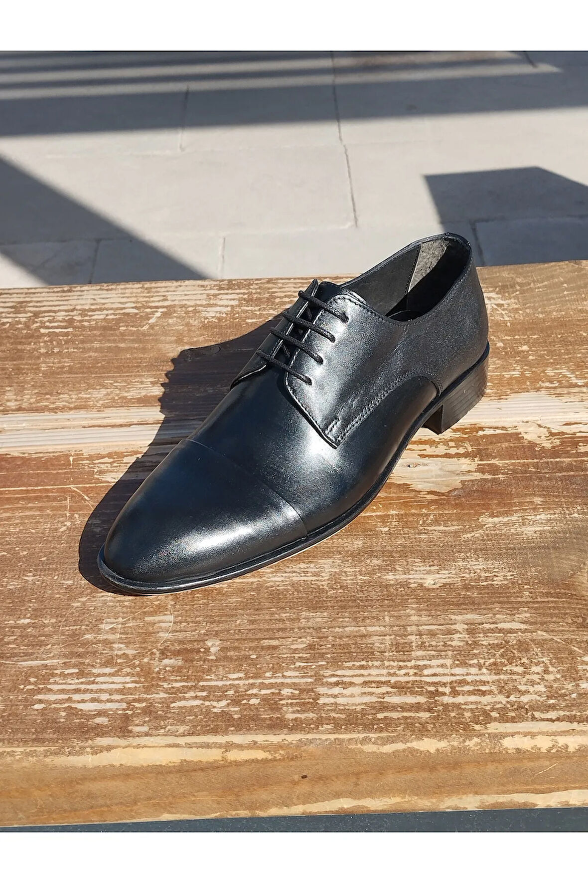 Erkek Yazlık Kundura Hakiki Deri Neolit Taban Bağlı