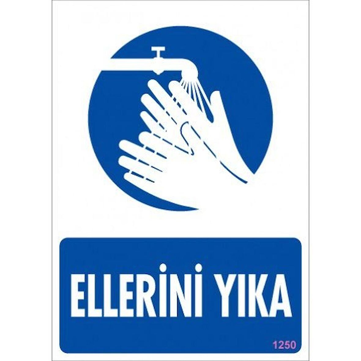 Pvc Levha quot;Ellerini Yıkaquot; 25*35 cm