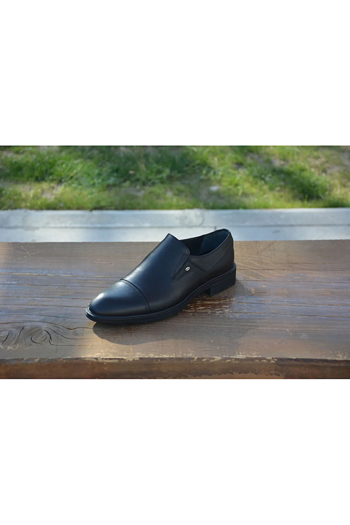 BerenniM378 Erkek Kışlık Kundura Hakiki Deri  Kauççuk Taban Bağsız