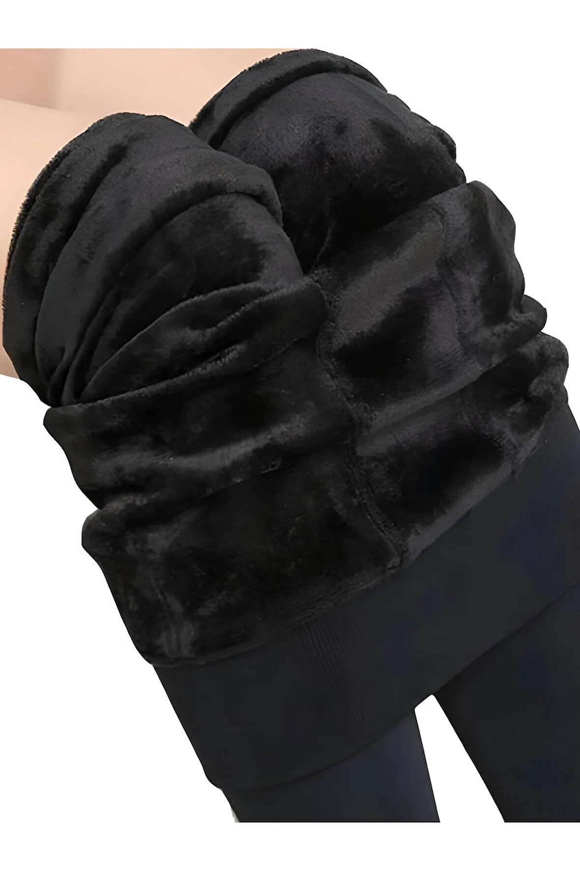 Larosa 1.kalite Kadın Siyah Içi Peluşlu Kışlık Ömürlük Unisex Termal Tayt