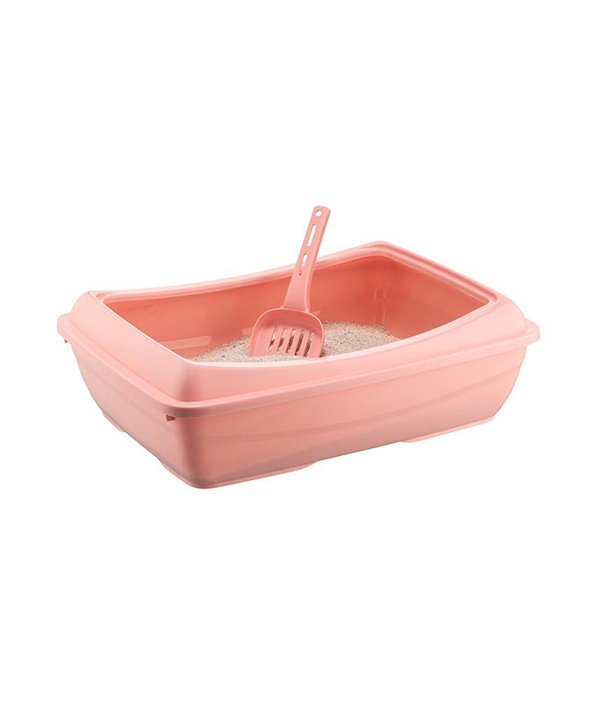 Omnipazar SY-5095 Büyük Açık Evcil Hayvan Kedi Tuvaleti  Pembe