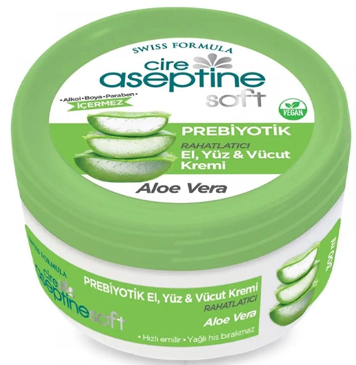 Cire Aseptine Aloe Vera Prebiyotik Krem 300ml