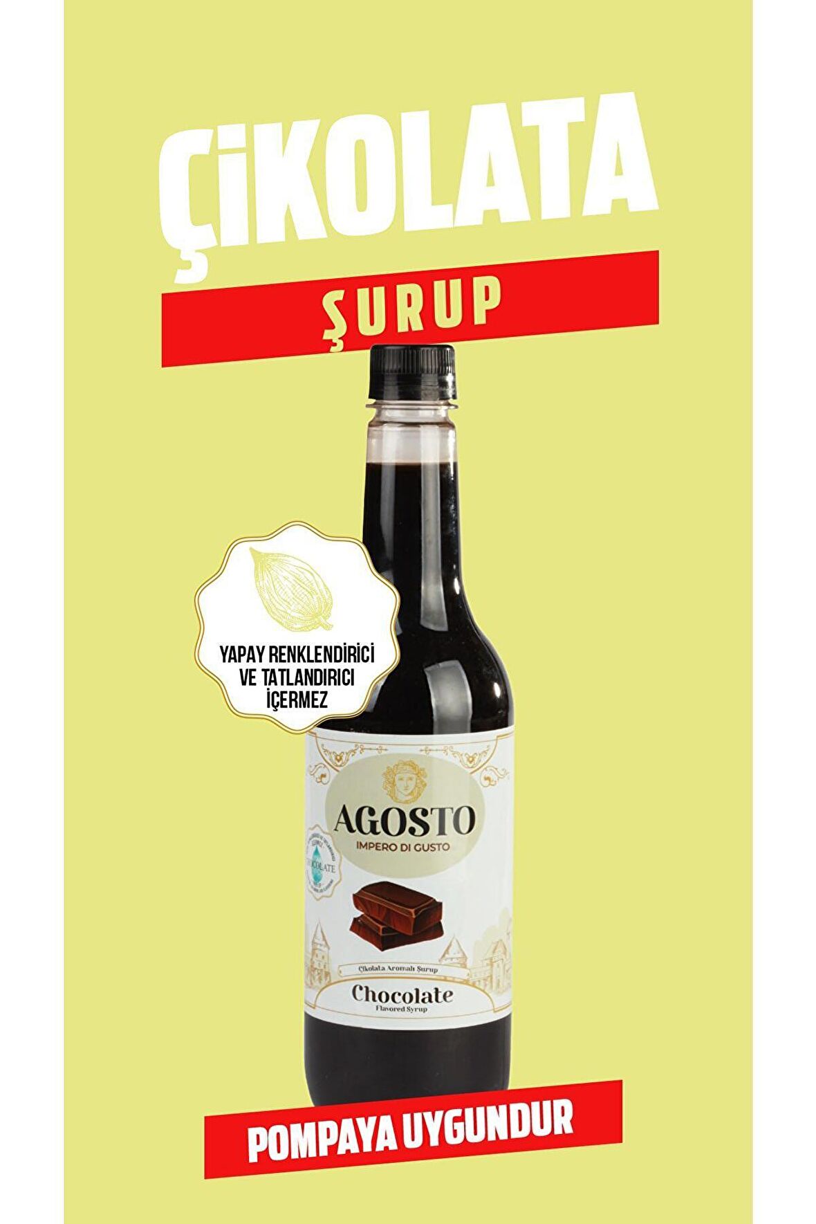 AGOSTO ÇİKOLATA 6*700 ML ŞURUP