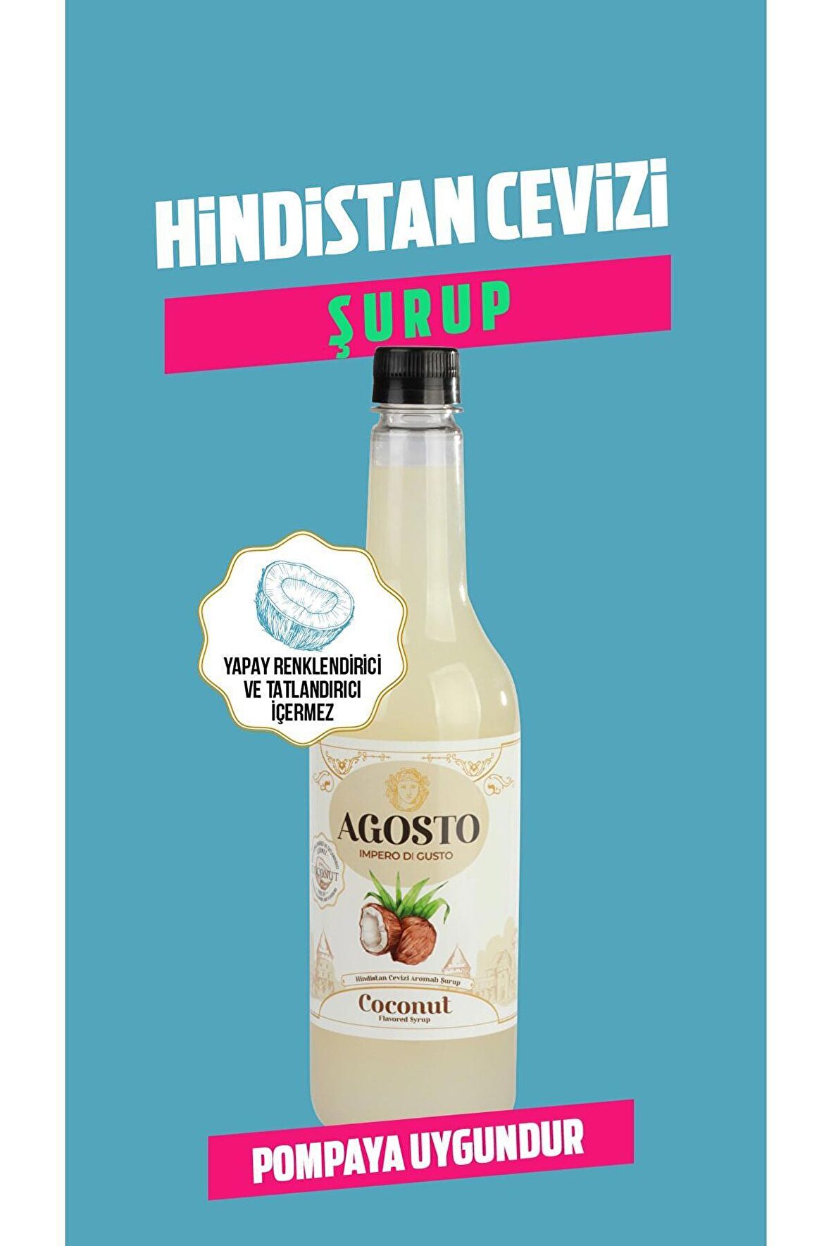 AGOSTO HİNDİSTAN CEVİZİ 6*700 ML ŞURUP