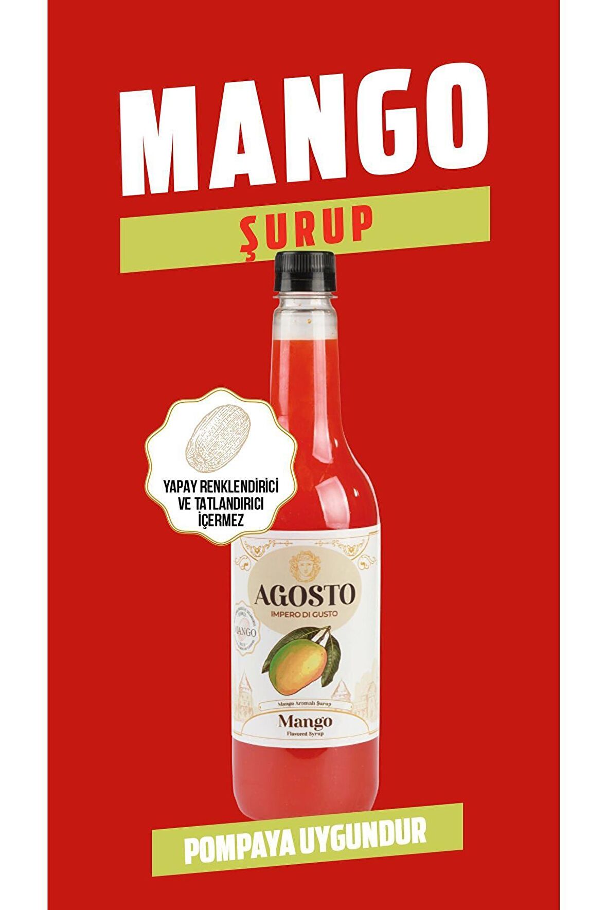 AGOSTO MANGO 700 ML ŞURUP