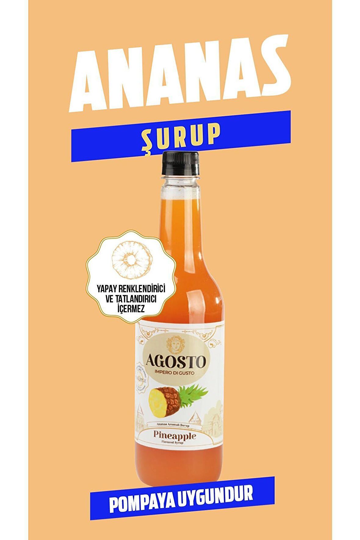 AGOSTO ANANAS 700 ML ŞURUP