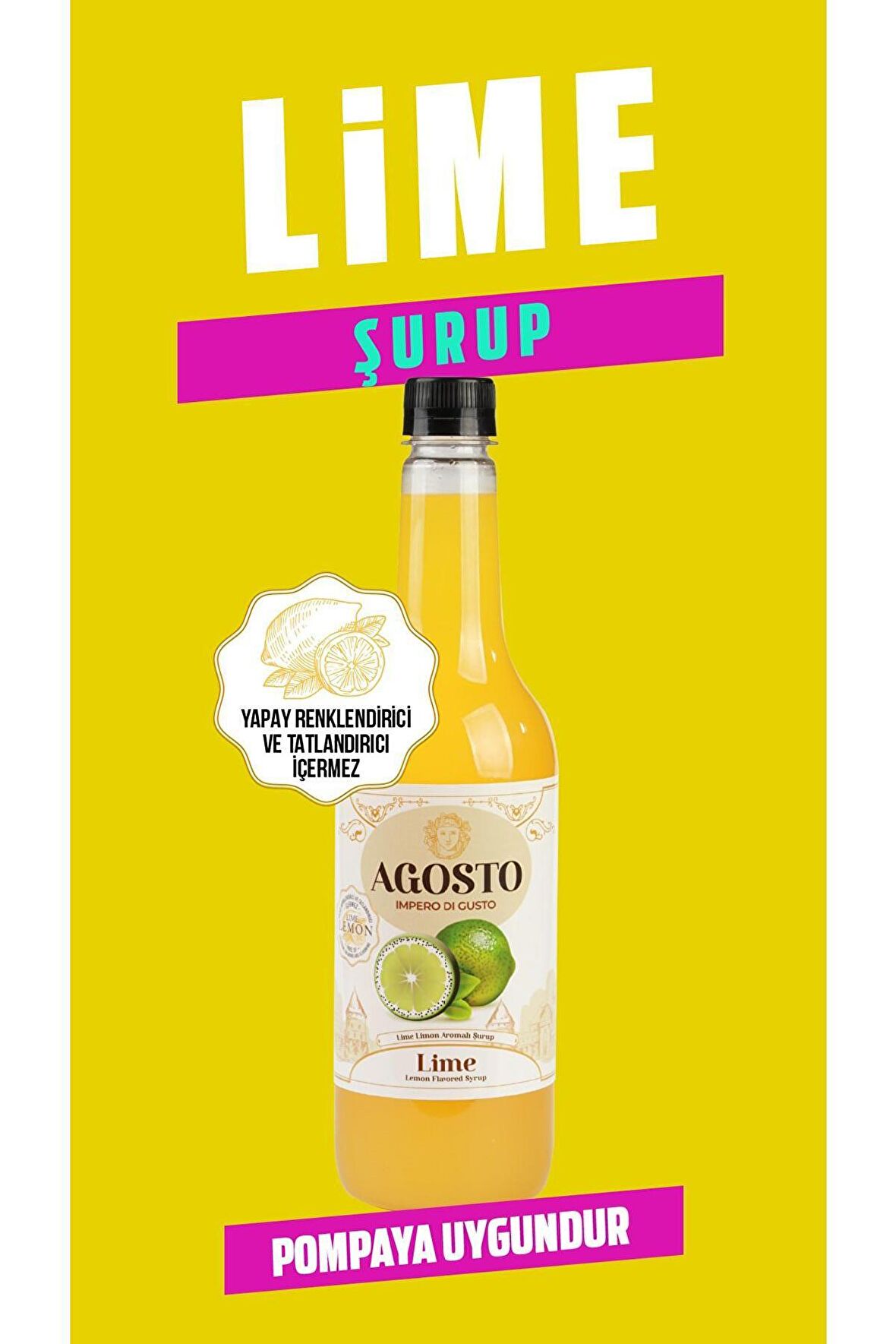 AGOSTO LIME LİMON 700 ML ŞURUP