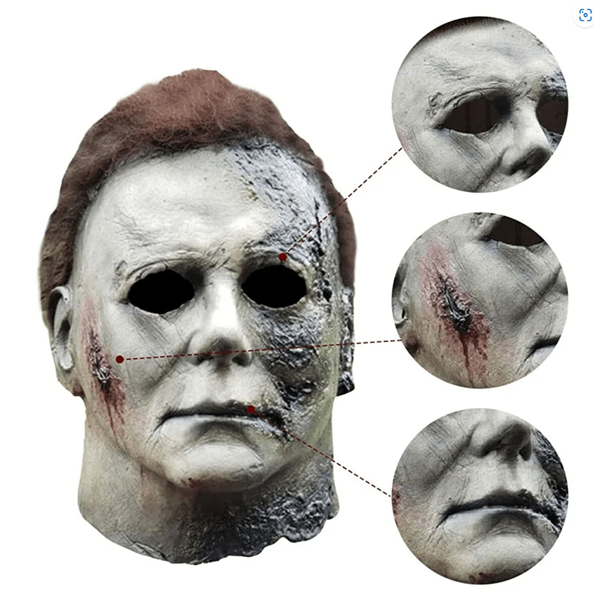 Himarry Michael Myers Lateks Maske - Michael Myers Et Maske Kafaya Tam Geçmeli